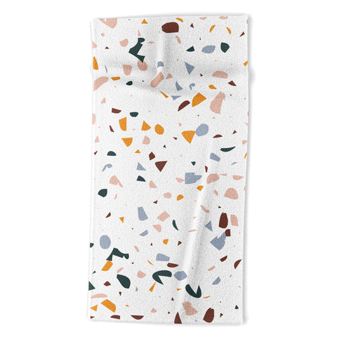 Marta Barragan Camarasa Terrazzo Simple Forms Beach Towel