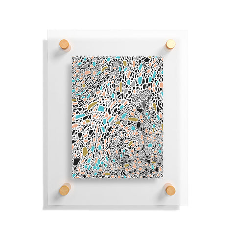 Marta Barragan Camarasa Terrazzo waves Floating Acrylic Print