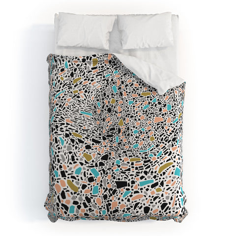 Marta Barragan Camarasa Terrazzo waves Duvet Cover