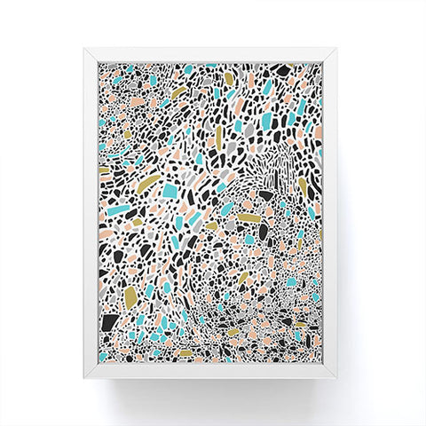 Marta Barragan Camarasa Terrazzo waves Framed Mini Art Print