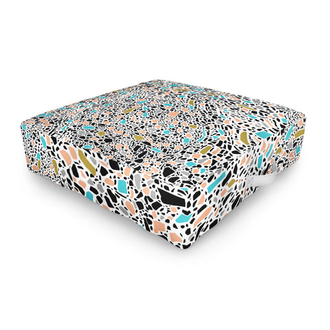 Marta Barragan Camarasa Terrazzo waves Outdoor Floor Cushion