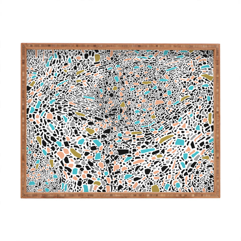 Marta Barragan Camarasa Terrazzo waves Rectangular Tray