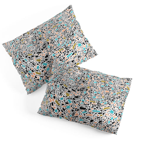 Marta Barragan Camarasa Terrazzo waves Pillow Shams