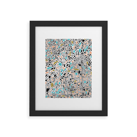 Marta Barragan Camarasa Terrazzo waves Framed Art Print