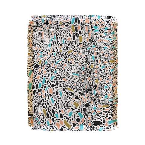 Marta Barragan Camarasa Terrazzo waves Throw Blanket