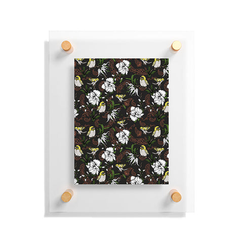 Marta Barragan Camarasa The Birds of Paradise and the Paisley Garden Floating Acrylic Print