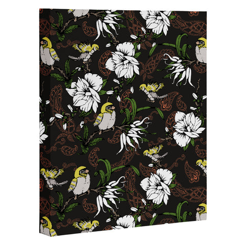 Marta Barragan Camarasa The Birds of Paradise and the Paisley Garden Art Canvas