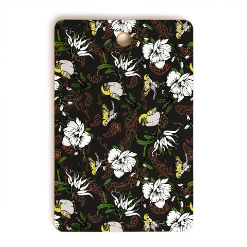 Marta Barragan Camarasa The Birds of Paradise and the Paisley Garden Cutting Board Rectangle
