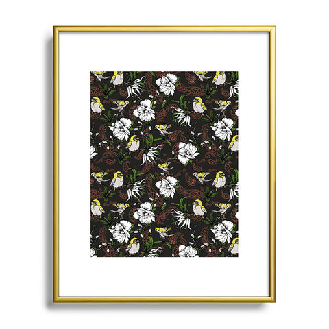 Marta Barragan Camarasa The Birds of Paradise and the Paisley Garden Metal Framed Art Print