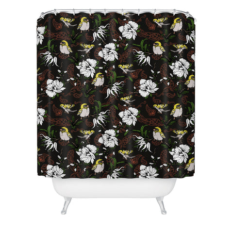 Marta Barragan Camarasa The Birds of Paradise and the Paisley Garden Shower Curtain