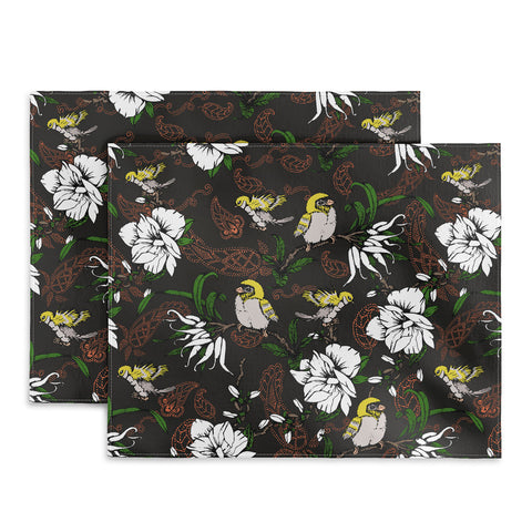 Marta Barragan Camarasa The Birds of Paradise and the Paisley Garden Placemat
