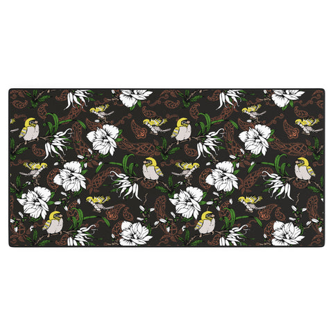 Marta Barragan Camarasa The Birds of Paradise and the Paisley Garden Desk Mat