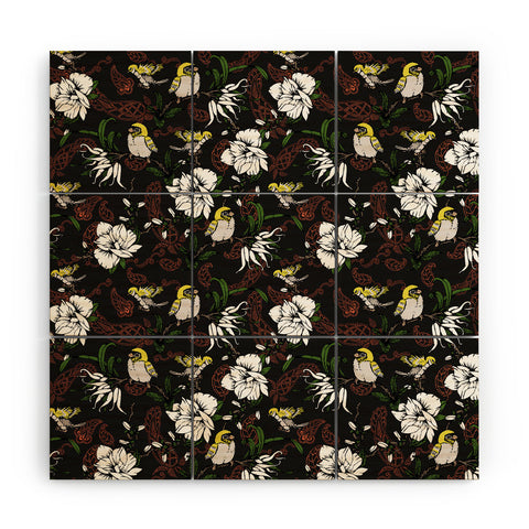 Marta Barragan Camarasa The Birds of Paradise and the Paisley Garden Wood Wall Mural