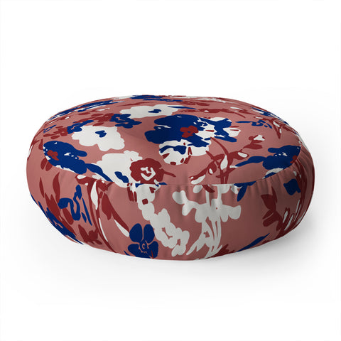 Marta Barragan Camarasa The garden 23 Floor Pillow Round