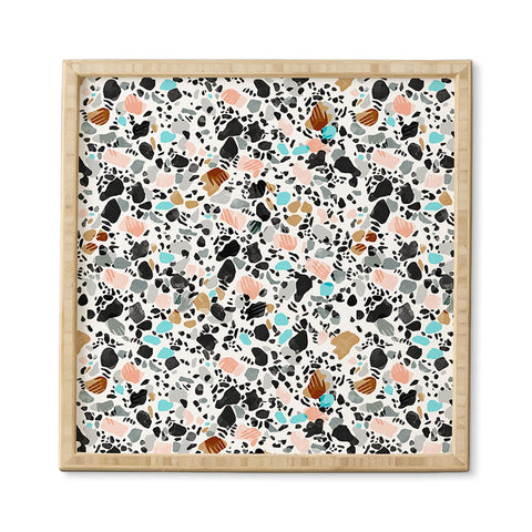 Marta Barragan Camarasa The hands of terrazzo Framed Wall Art