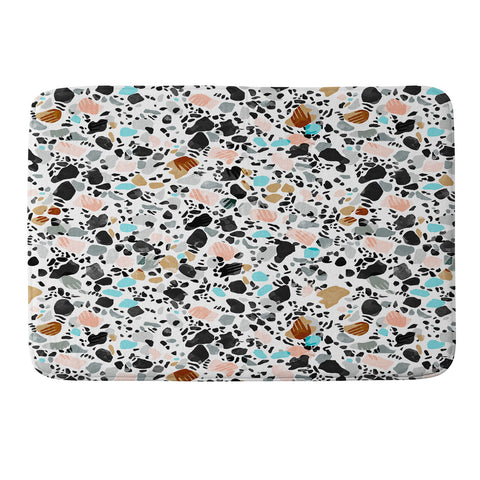 Marta Barragan Camarasa The hands of terrazzo Memory Foam Bath Mat