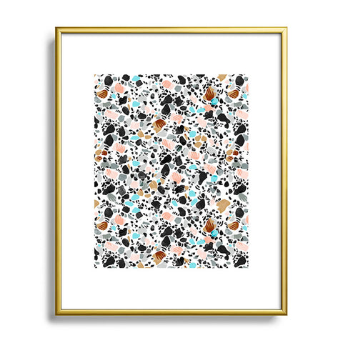 Marta Barragan Camarasa The hands of terrazzo Metal Framed Art Print