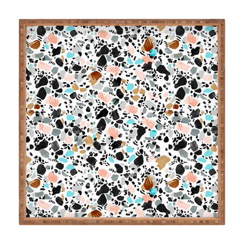 Marta Barragan Camarasa The hands of terrazzo Square Tray