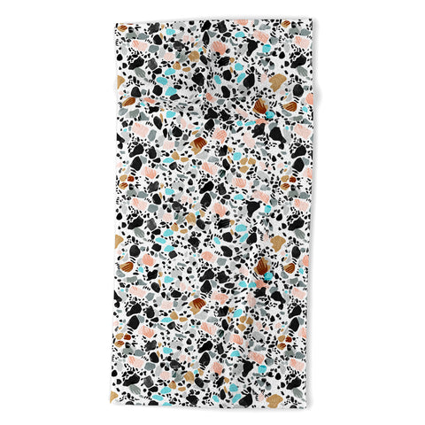 Marta Barragan Camarasa The hands of terrazzo Beach Towel