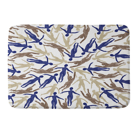 Marta Barragan Camarasa Tide of people Memory Foam Bath Mat