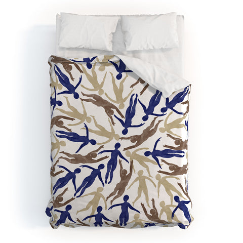 Marta Barragan Camarasa Tide of people Duvet Cover