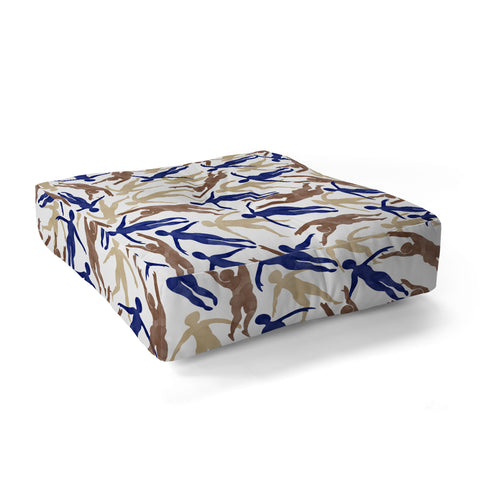 Marta Barragan Camarasa Tide of people Floor Pillow Square