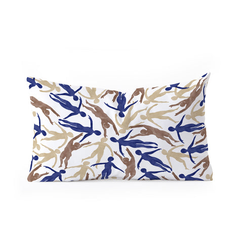 Marta Barragan Camarasa Tide of people Oblong Throw Pillow