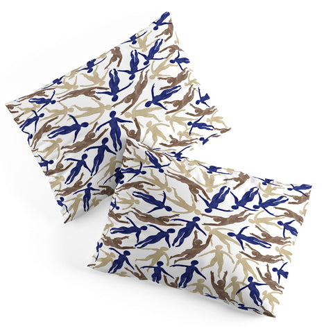 Marta Barragan Camarasa Tide of people Pillow Shams