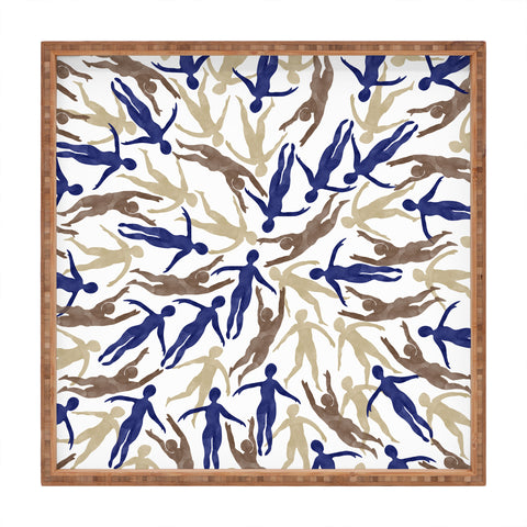 Marta Barragan Camarasa Tide of people Square Tray