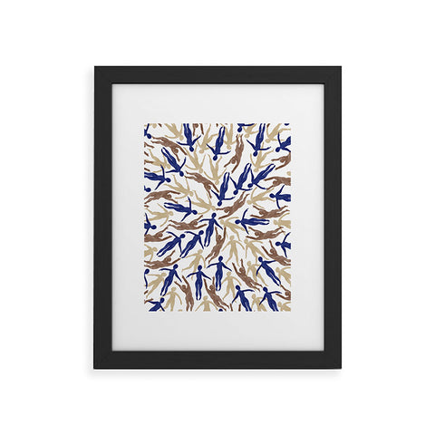 Marta Barragan Camarasa Tide of people Framed Art Print