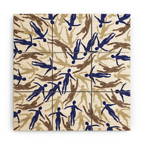 Marta Barragan Camarasa Tide of people Wood Wall Mural