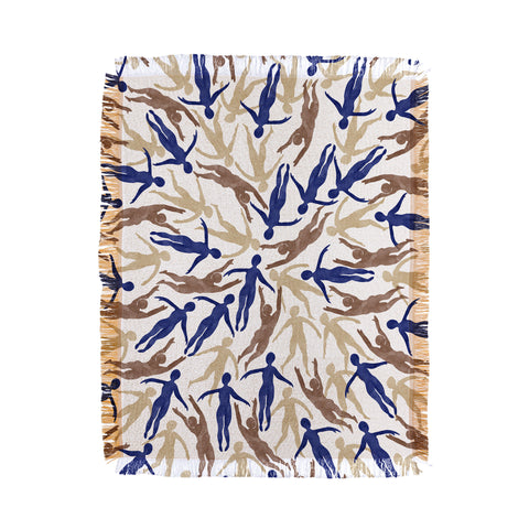 Marta Barragan Camarasa Tide of people Throw Blanket