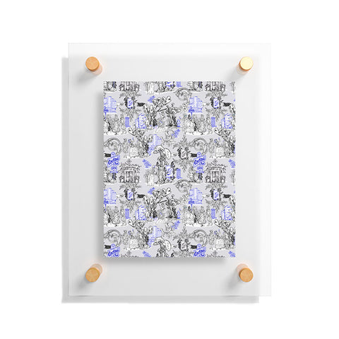 Marta Barragan Camarasa Toile de Jouy Between eras 02 Floating Acrylic Print