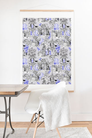 Marta Barragan Camarasa Toile de Jouy Between eras 02 Art Print And Hanger