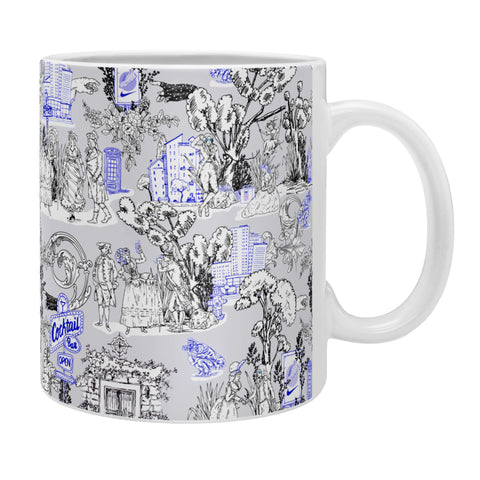Marta Barragan Camarasa Toile de Jouy Between eras 02 Coffee Mug