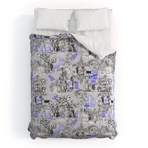 Marta Barragan Camarasa Toile de Jouy Between eras 02 Comforter