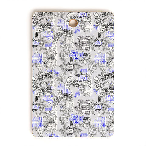 Marta Barragan Camarasa Toile de Jouy Between eras 02 Cutting Board Rectangle