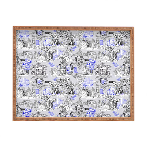 Marta Barragan Camarasa Toile de Jouy Between eras 02 Rectangular Tray