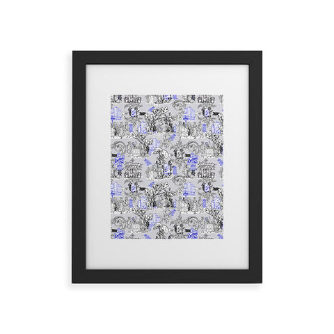 Marta Barragan Camarasa Toile de Jouy Between eras 02 Framed Art Print
