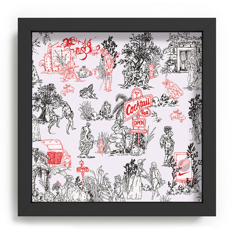 Marta Barragan Camarasa Toile de Jouy Between eras Recessed Framing Square