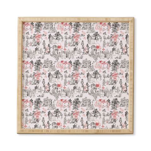 Marta Barragan Camarasa Toile de Jouy Between eras Framed Wall Art