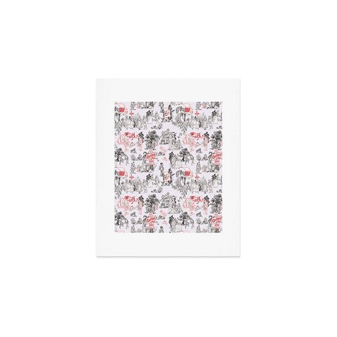 Marta Barragan Camarasa Toile de Jouy Between eras Art Print