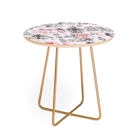 Marta Barragan Camarasa Toile de Jouy Between eras Round Side Table
