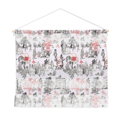 Marta Barragan Camarasa Toile de Jouy Between eras Wall Hanging Landscape