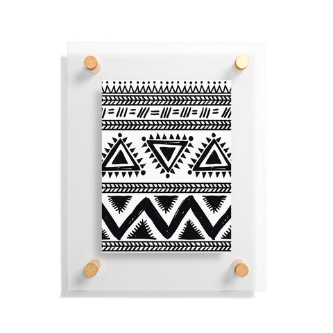 Marta Barragan Camarasa Tribal black and white Floating Acrylic Print