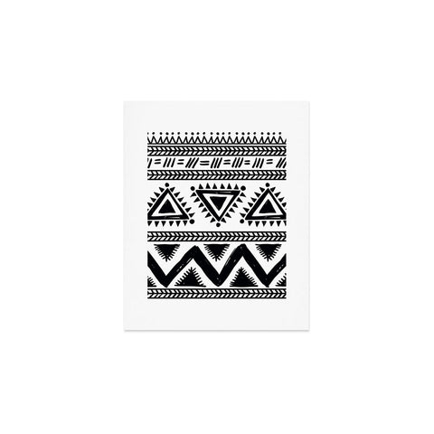 Marta Barragan Camarasa Tribal black and white Art Print