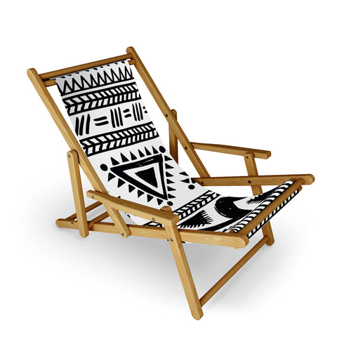Marta Barragan Camarasa Tribal black and white Sling Chair