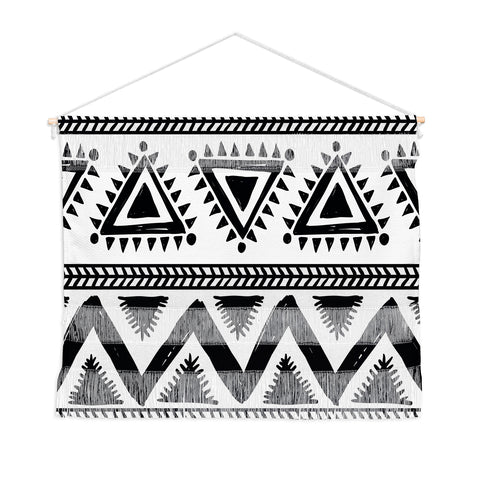 Marta Barragan Camarasa Tribal black and white Wall Hanging Landscape