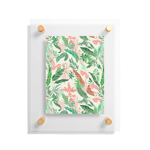Marta Barragan Camarasa Tropic palm pastel Floating Acrylic Print