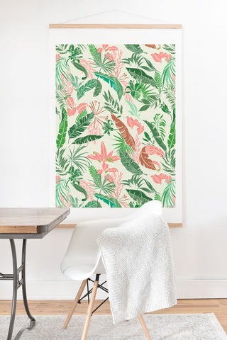 Marta Barragan Camarasa Tropic palm pastel Art Print And Hanger